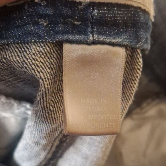 Liz Claiborne Audra Blue Denim Shorts size 12 - Picture 3 of 5